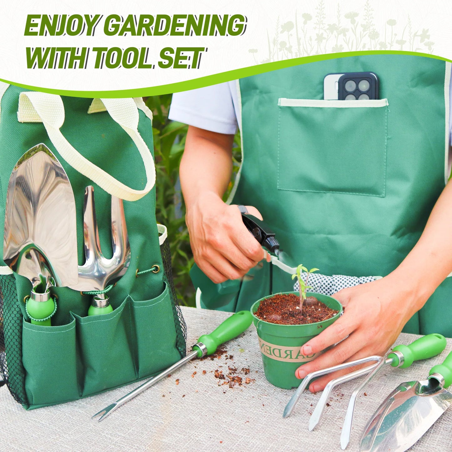 11pcs Garden Tool Set, Tools For Digging