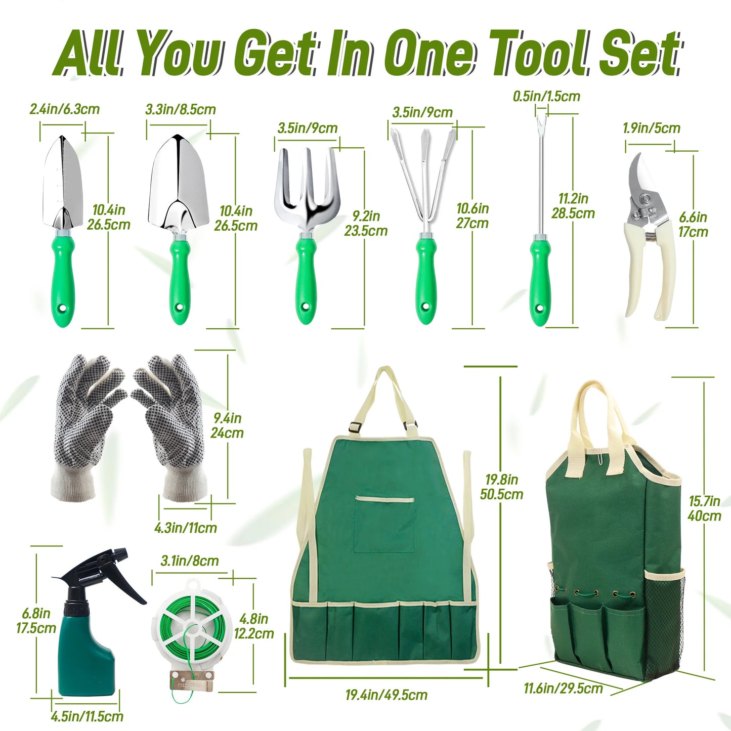 11pcs Garden Tool Set, Tools For Digging