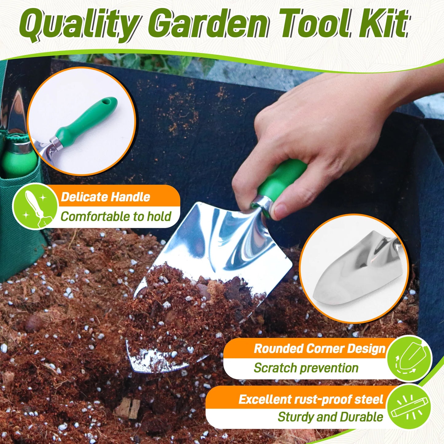 11pcs Garden Tool Set, Tools For Digging