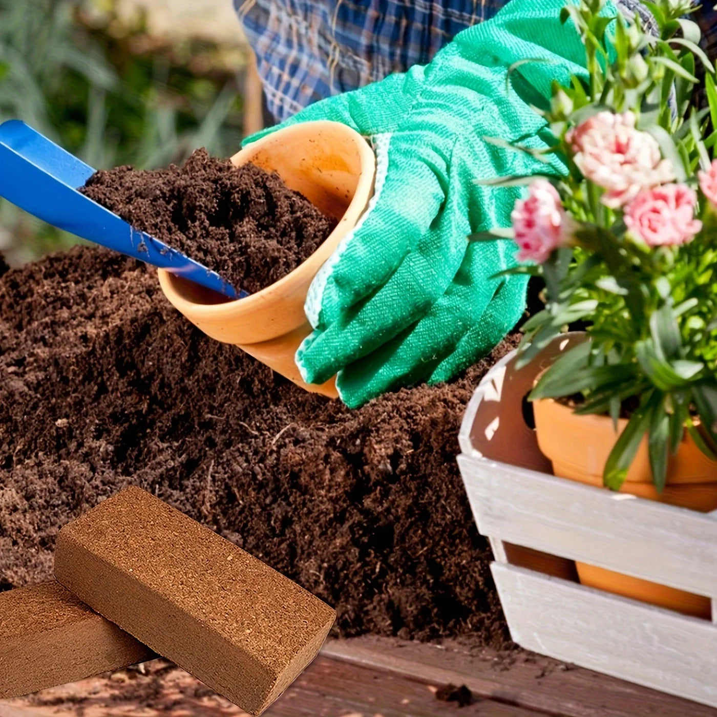12pcs Coco Coir Brick for Plants