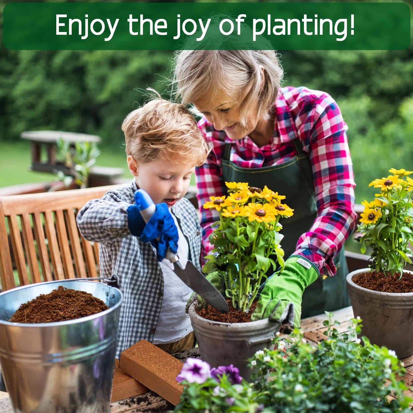 Coco Coir Brick for Plants- 6 Pack Premium