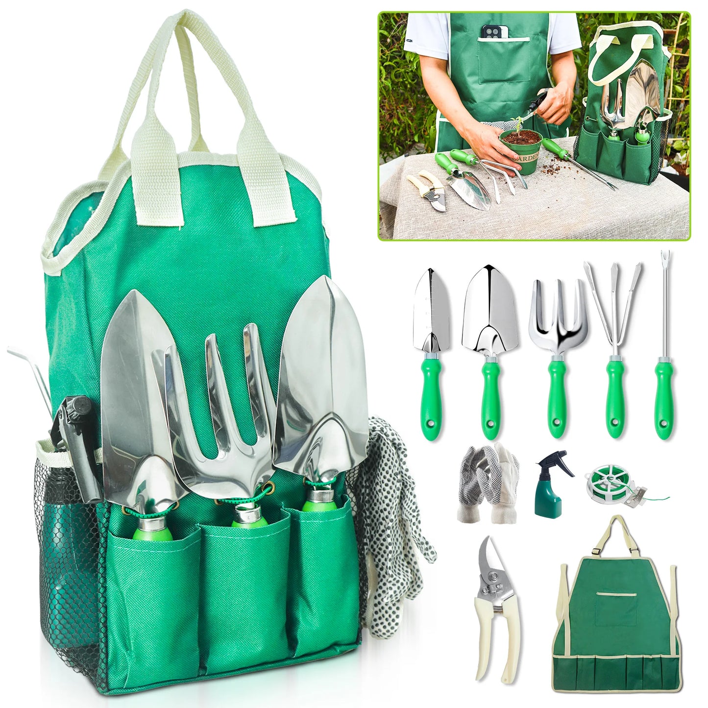 11pcs Garden Tool Set, Tools For Digging