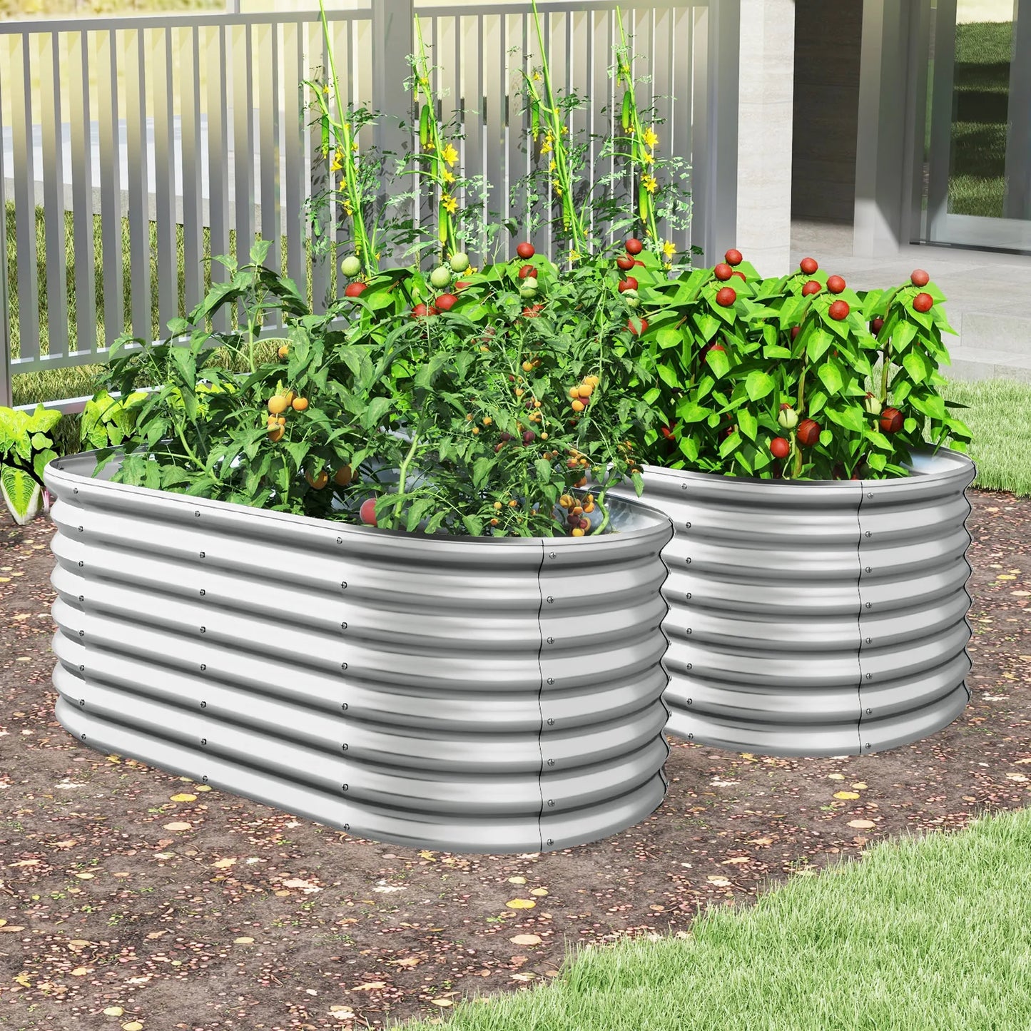 Planter Raised Garden Boxes Outdoor 65" x 32" x 24"
