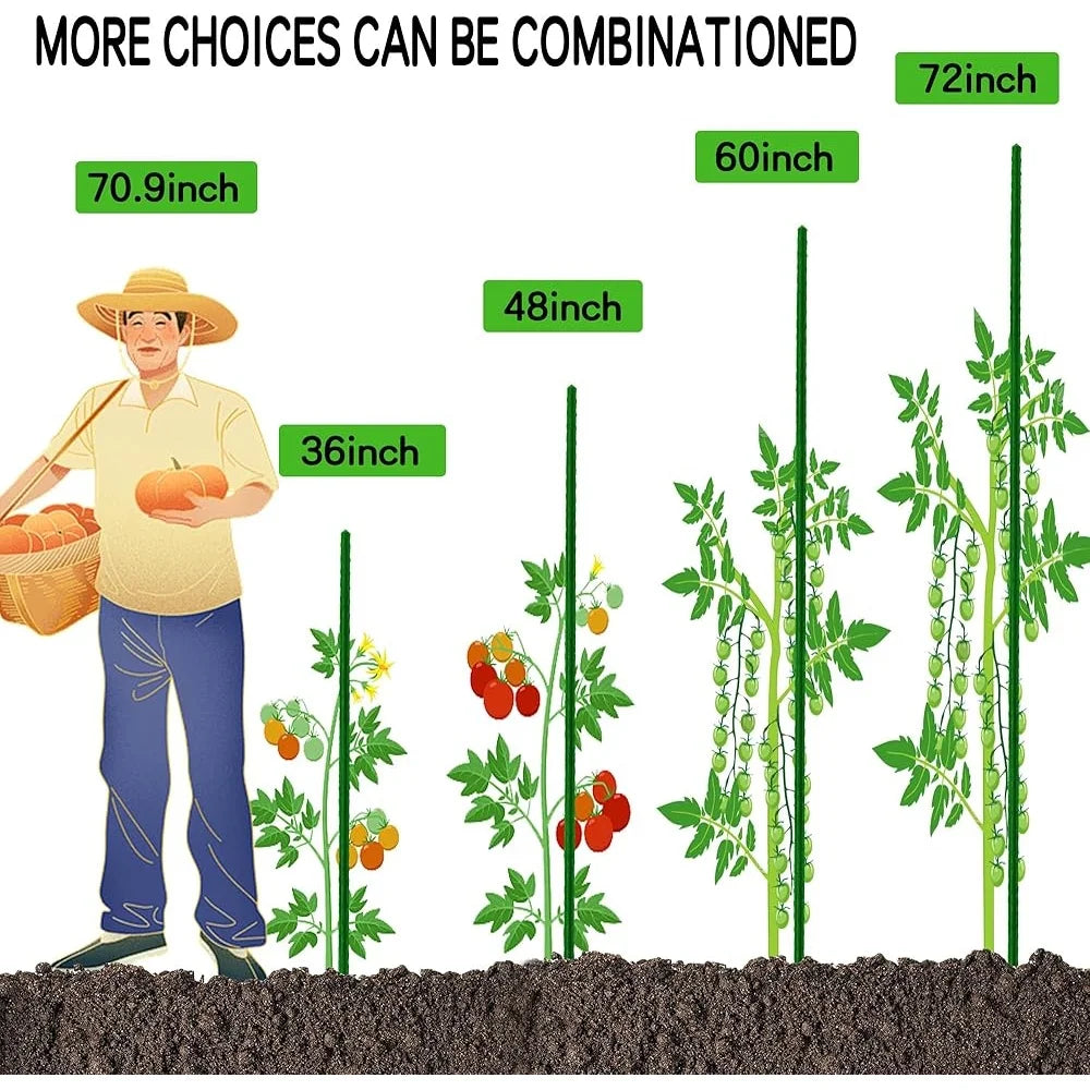 Heavy Duty Garden Stakes 48 Inch 25 Pack