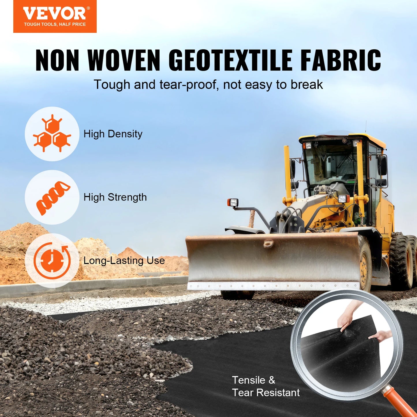 Non Woven Geotextile Landscape Fabric Heavy Duty Weed Barrier Fabric