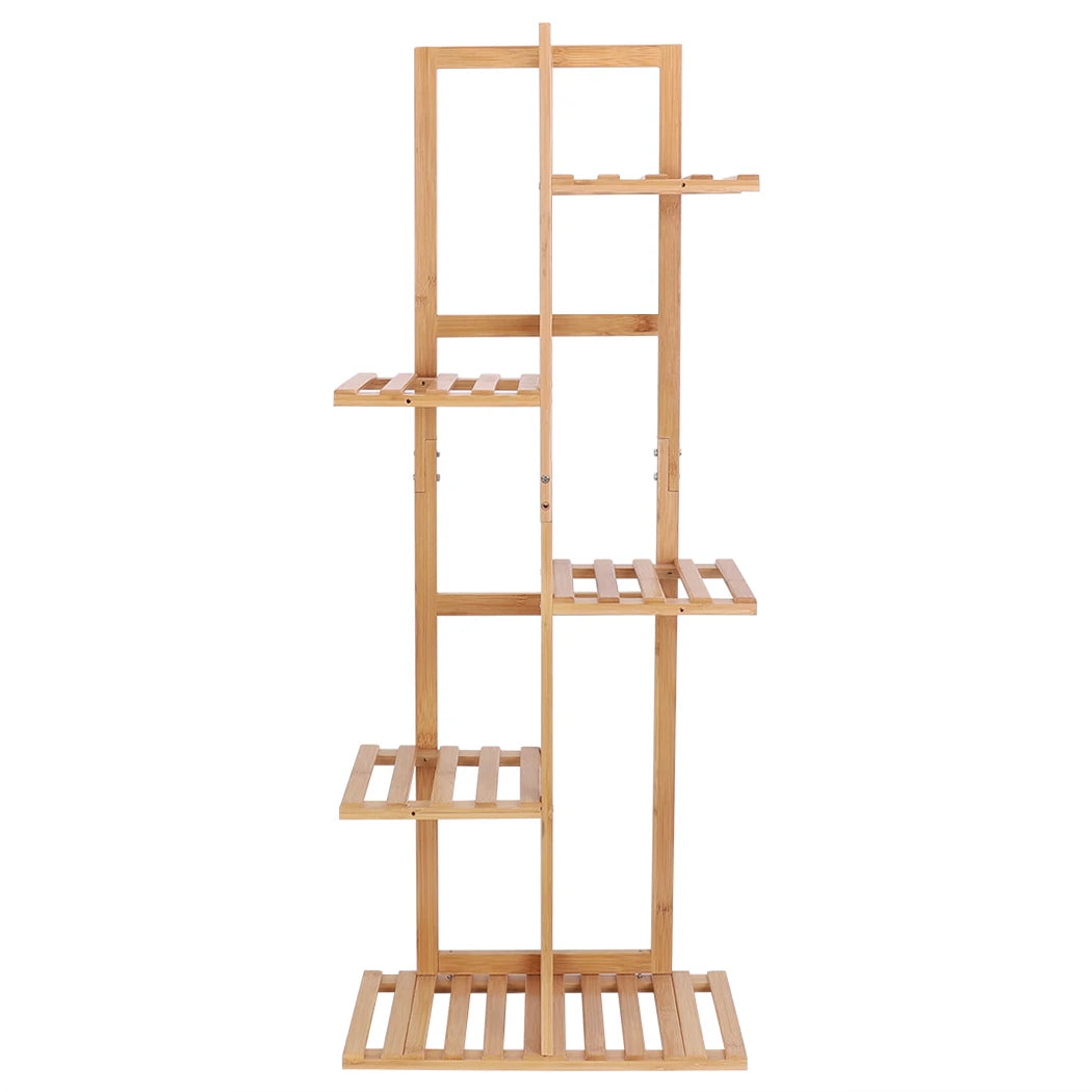 5 Tiers Bamboo Plant Stand Tall Storage Display