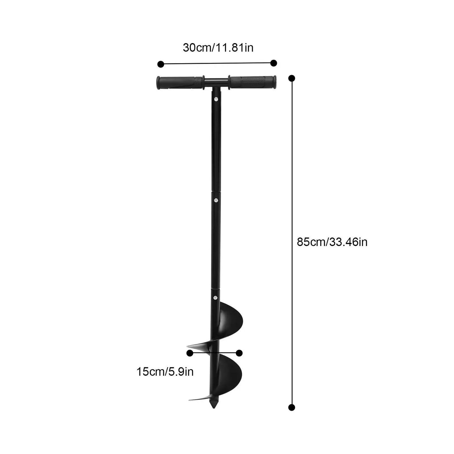 Manual Garden Auger Drill 6 Inch Cold-rolled Steel