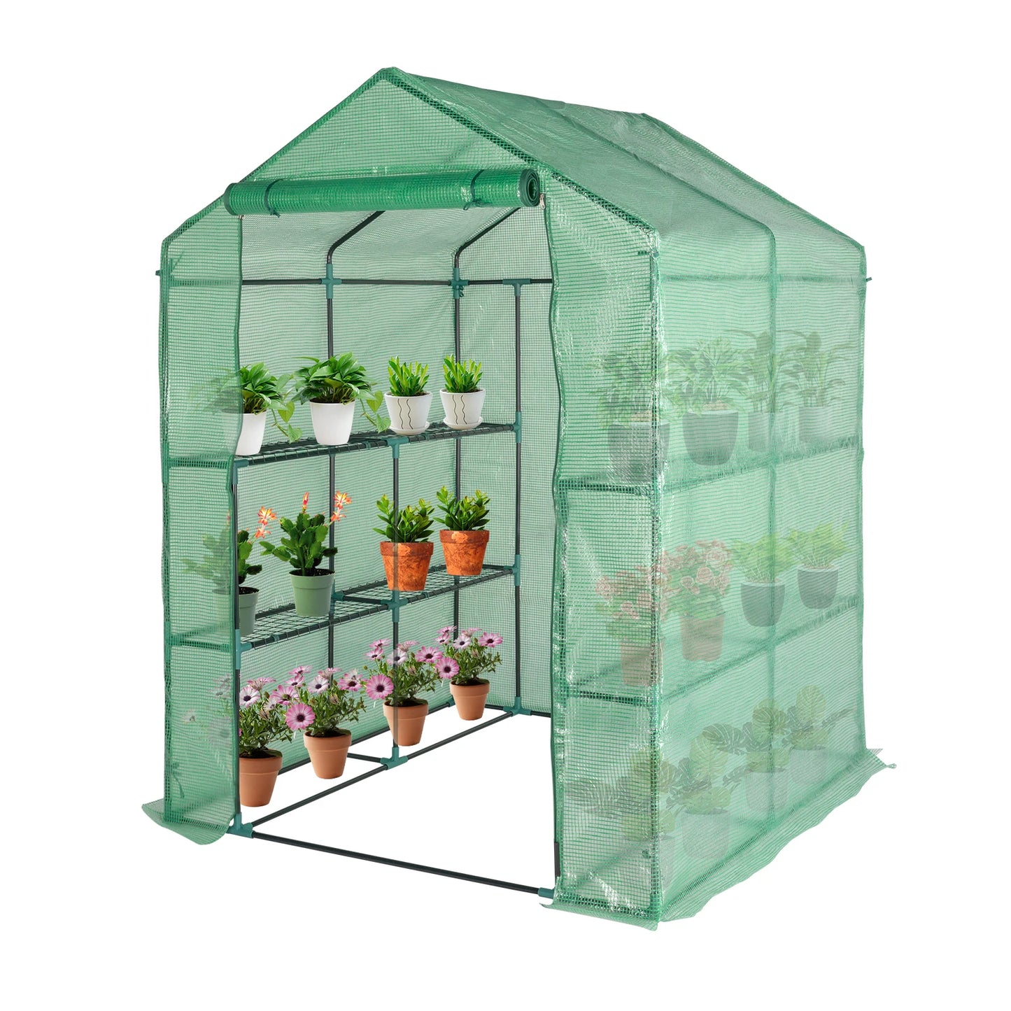 Black Iron Pipe Steeple PE Cloth Greenhouse