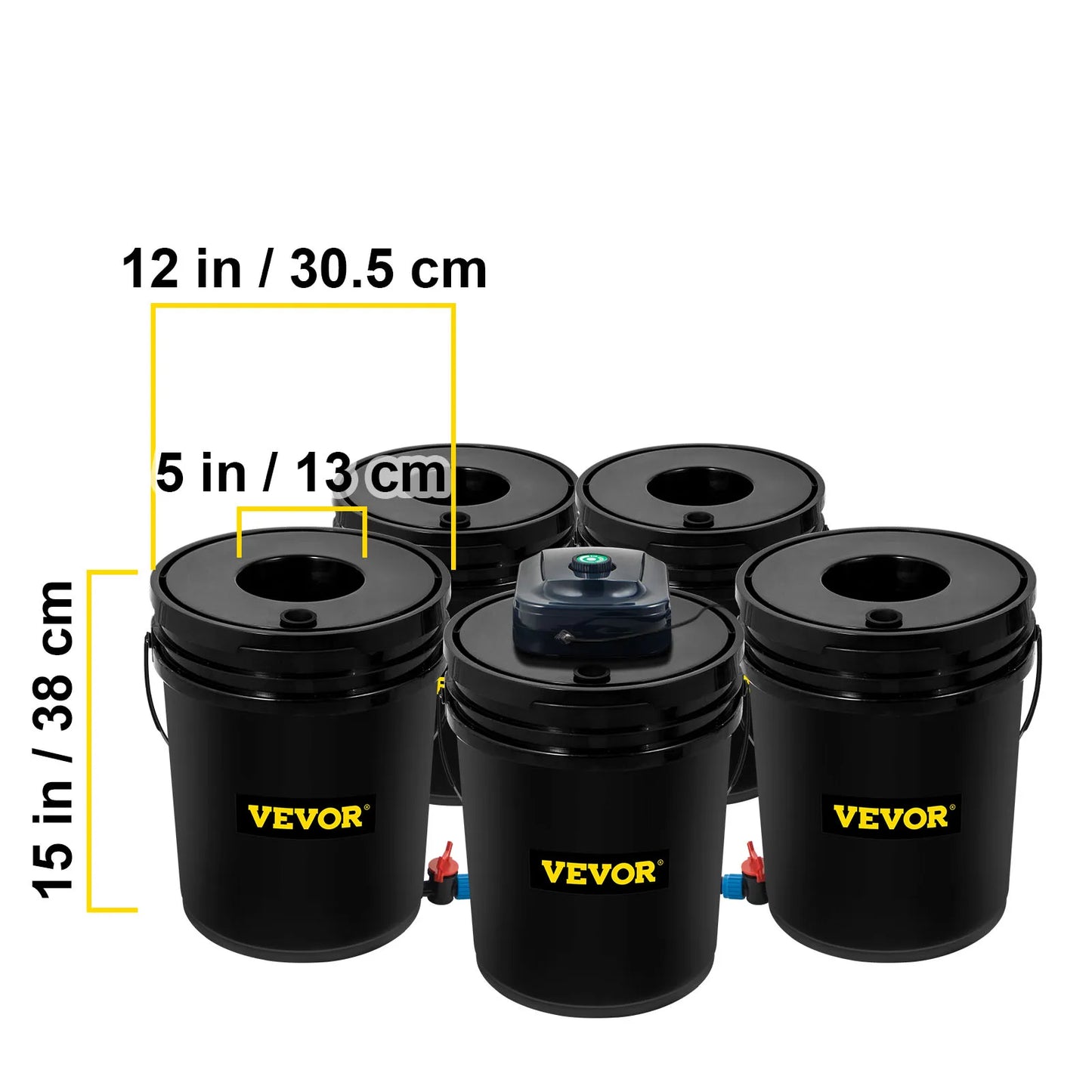 Hydroponics Deep Water Culture DWC 5 Gallon Parts & Accessories