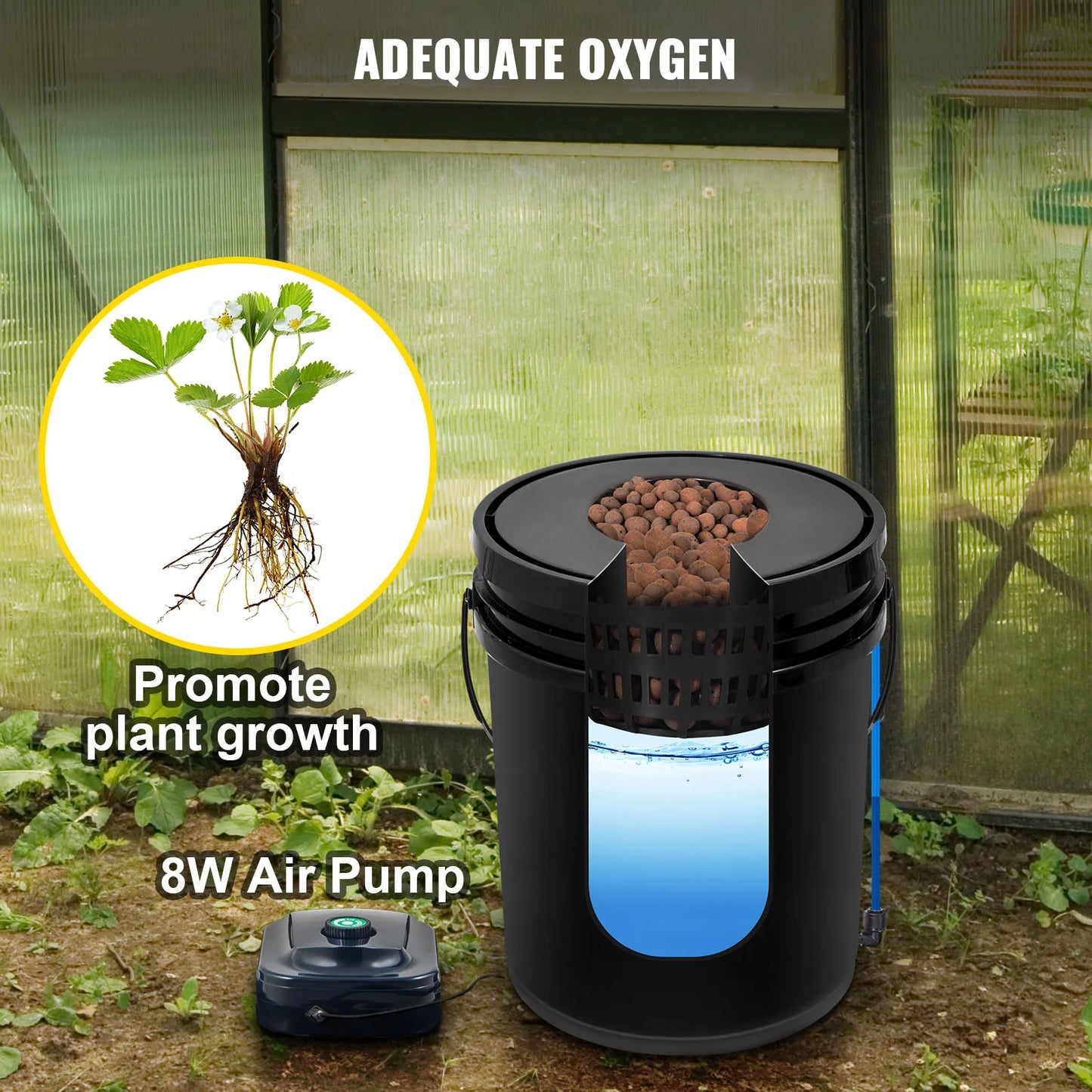 Hydroponics Deep Water Culture DWC 5 Gallon Parts & Accessories