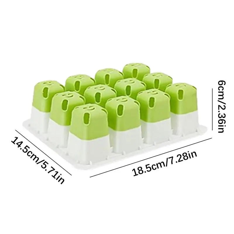Silicone Reusable Seedling Starter Trays Potted Planting