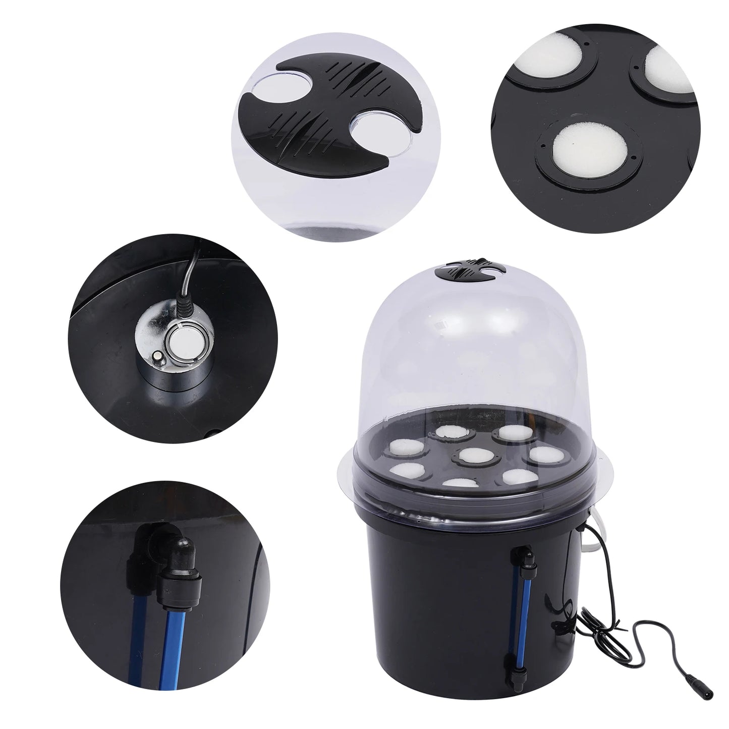 Hydroponic Grower, 8-hole Soilless Grower System