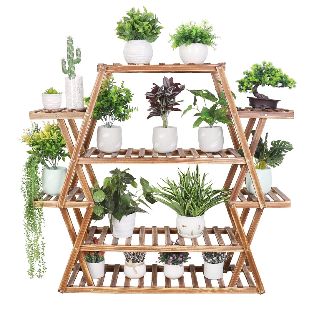Extra Large Multi Tier Wood Plant Stand