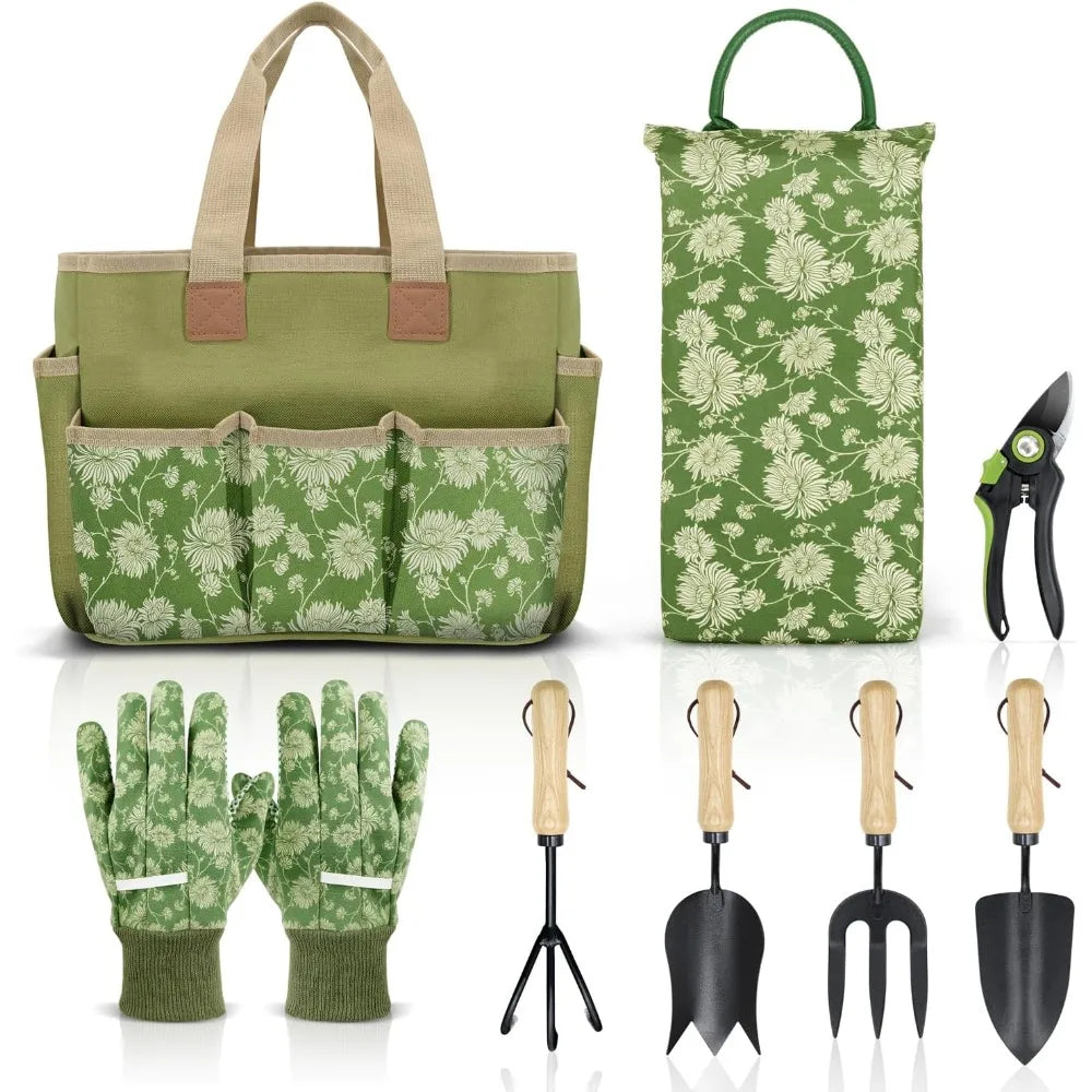 Garden Tools Set,8Piece,Heavy Duty Gardening Tools