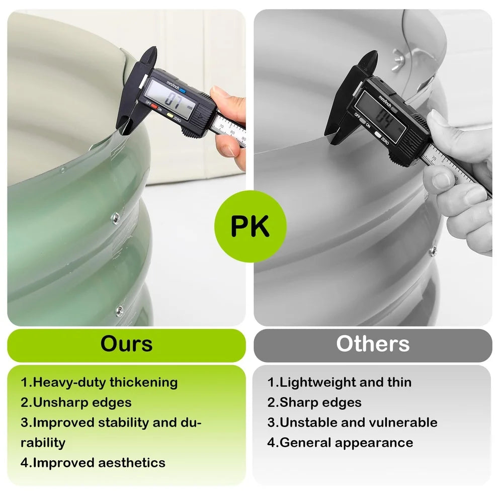 Galvanized Oval Raised Garden Bed Metal Planter