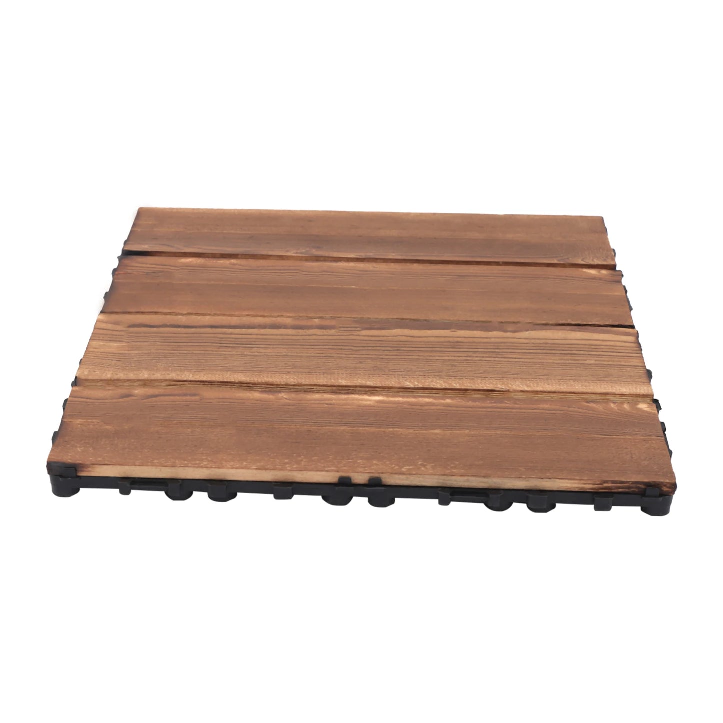 36 Pack Hardwood Patio Deck Flooring Tile 12" × 12"