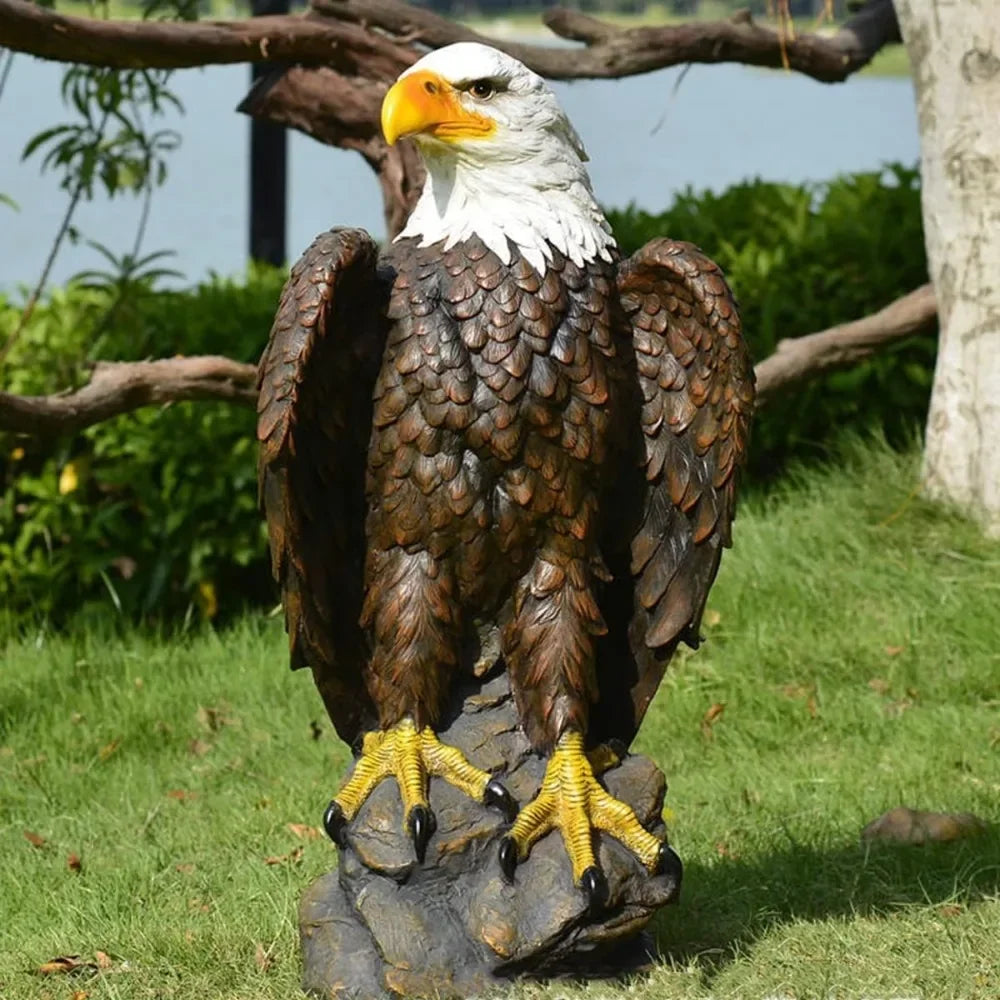Garden and Yard Statue-Flight of Freedom American Bald Eagle