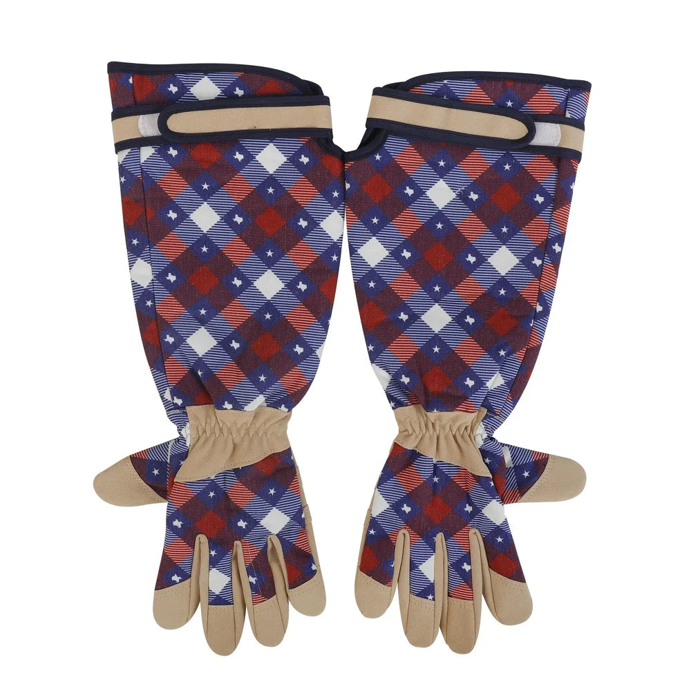 Durable Texas Themed Gardening Gloves Puncture Resistant