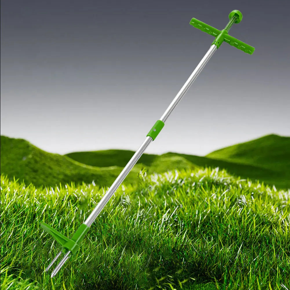 Weeder Root Removal Tool with 3 Claws & Foot Pedal
