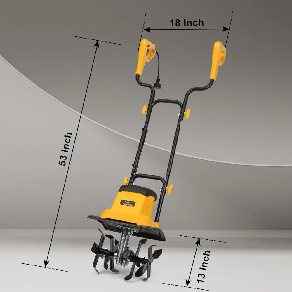 8.5AMP 12Inch Corded Cultivator Rototillers for Gardening