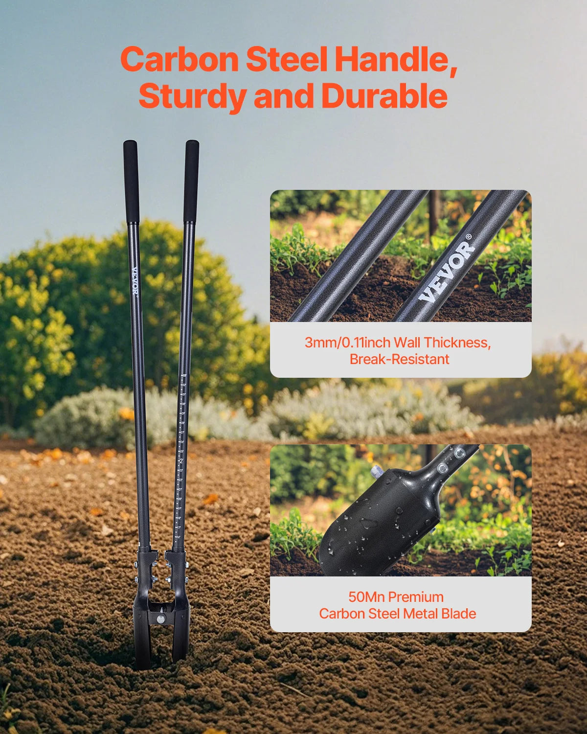 Post Hole Digger Heavy Duty Manual Hole Digger