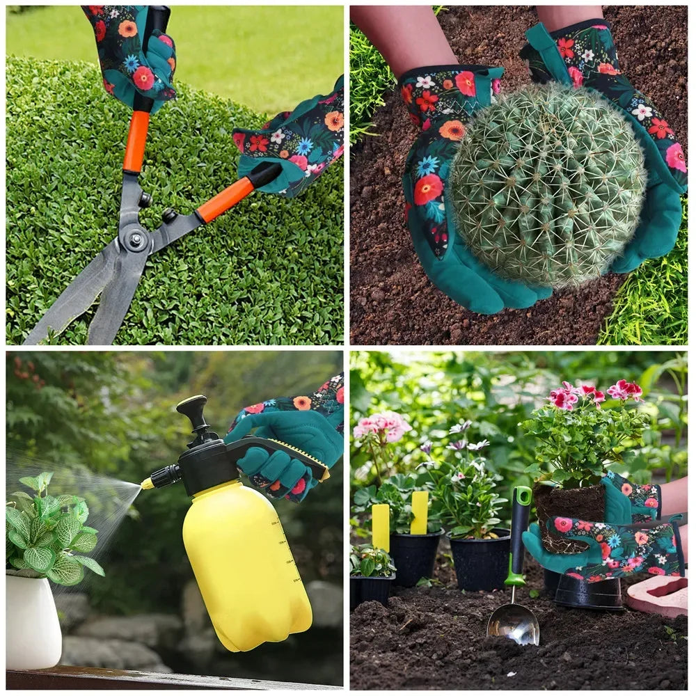 Garden Gloves for Weeding Working Digging Planting