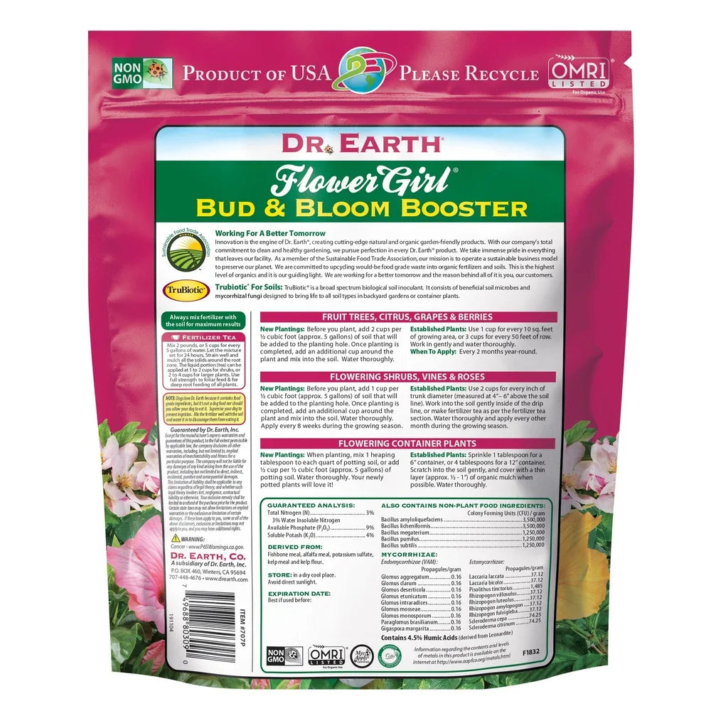 Plant Food 3-9-4 Fertilizer Flowering Plants Roses Hibiscus 4 lb