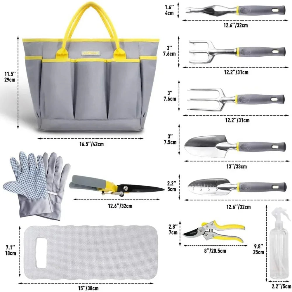 11PCS Gardening Tools Set, Garden Tool Kit