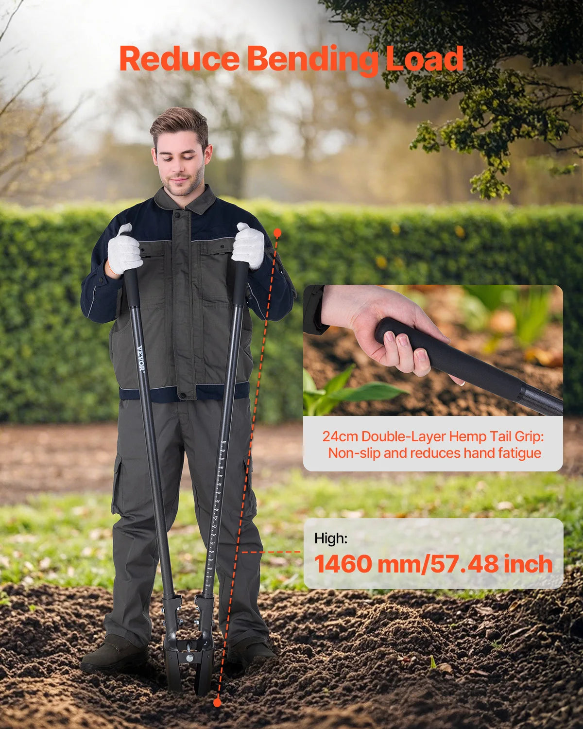 Post Hole Digger Heavy Duty Manual Hole Digger