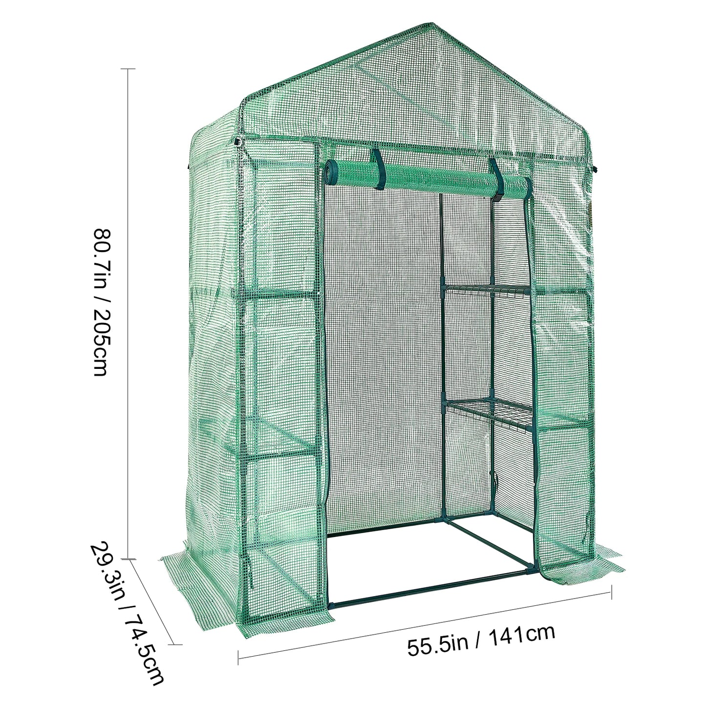 Walk-in Green House Greenhouse with Shelves
