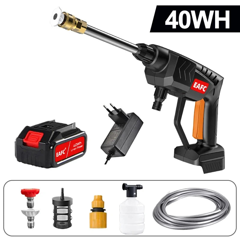 60Bar 21V Cordless High Pressure Car Wash Washer