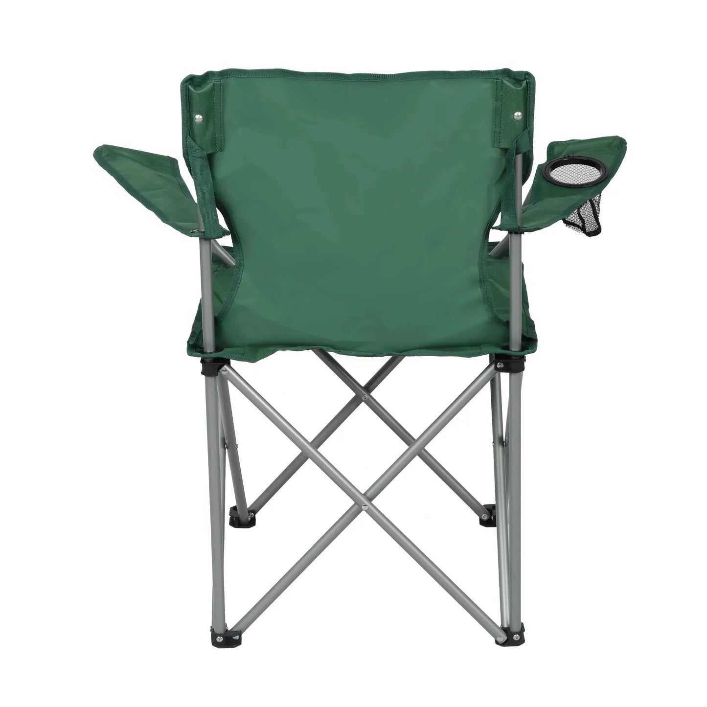 Basic Quad Folding Camp Chair with Cup Holder