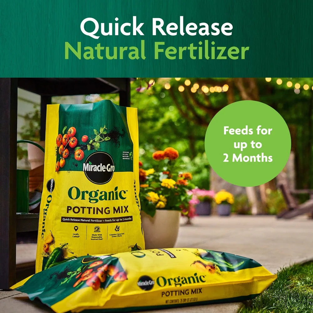 Organic Potting Mix Container Plants Gardening Soil 1 cu Ft