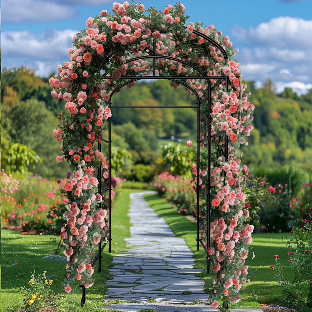 U-Shaped Metal Tall Garden Plant Trellis