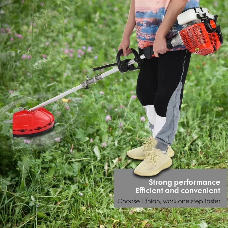 5-in-1 Multi Yard Care Tools, Weed Wacker Gas Powered,52cc