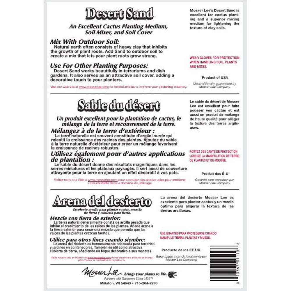 Desert Sand Soil Cover Terrariums Indoor Gardens 5 lb
