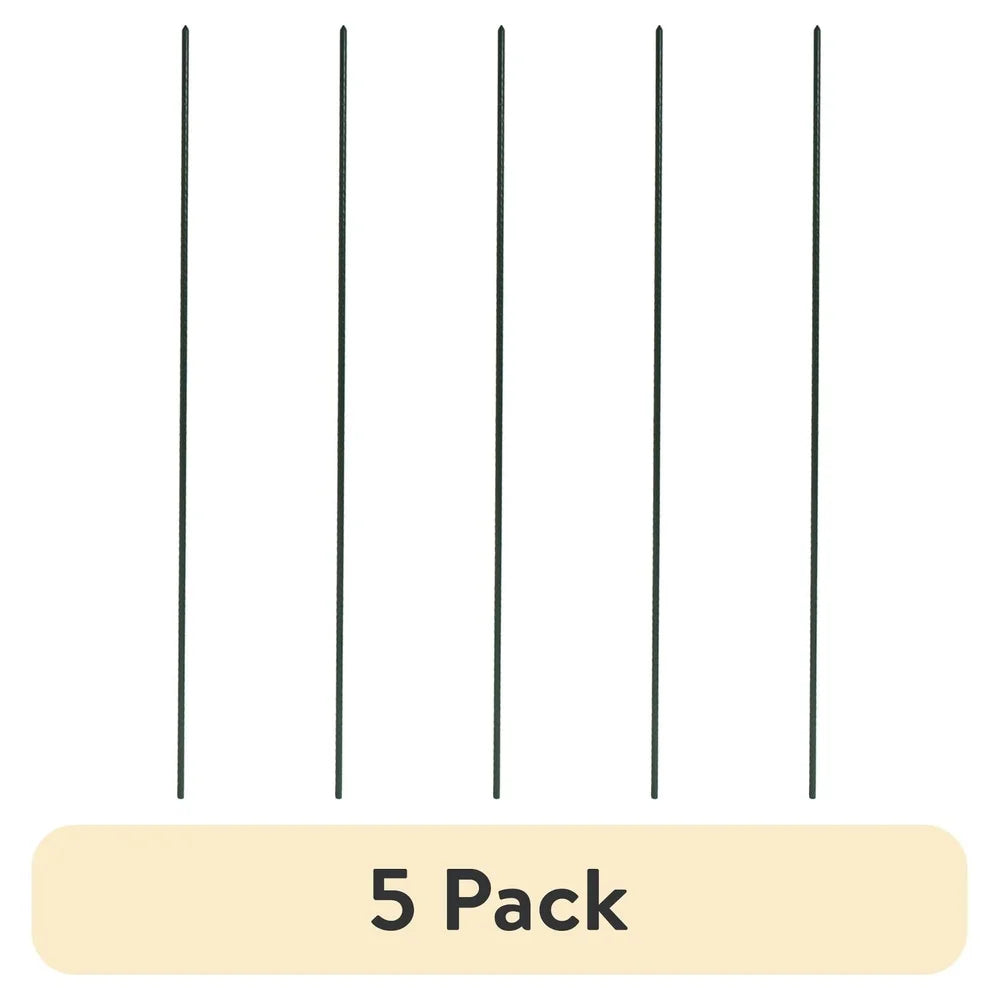 5 Pack 5FT Durable Metal Plant Stakes