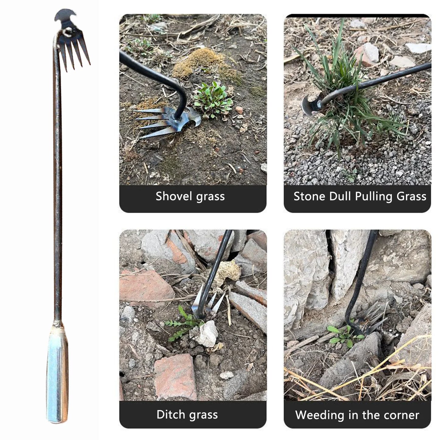 Garden Weeder Tool with Long Handle Manual