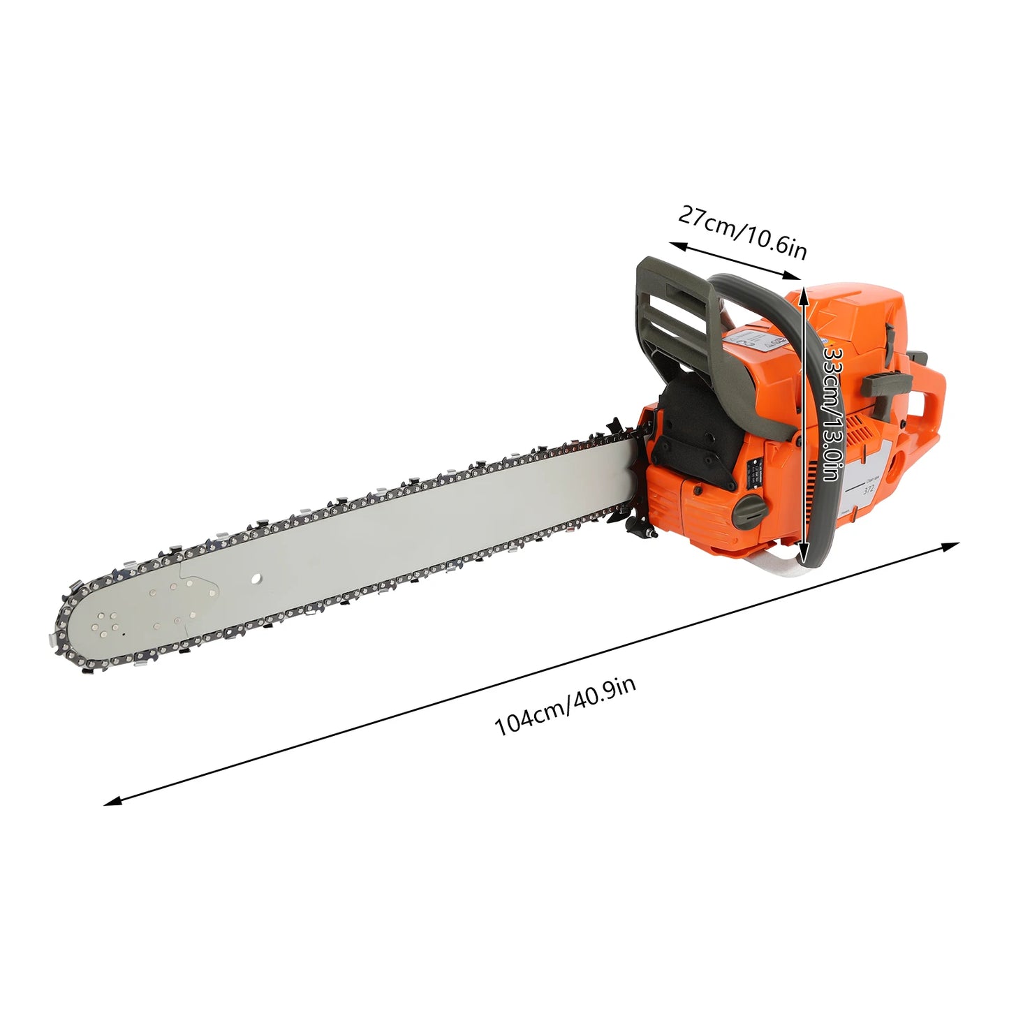 Gasoline Chainsaw 3.9KW Single Cylinder 71.8CC Air-cooled
