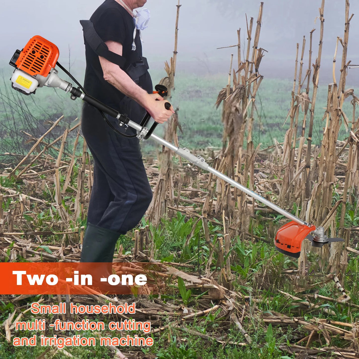 Gas String Trimmer, 52cc Weed Wacker Gas Powered
