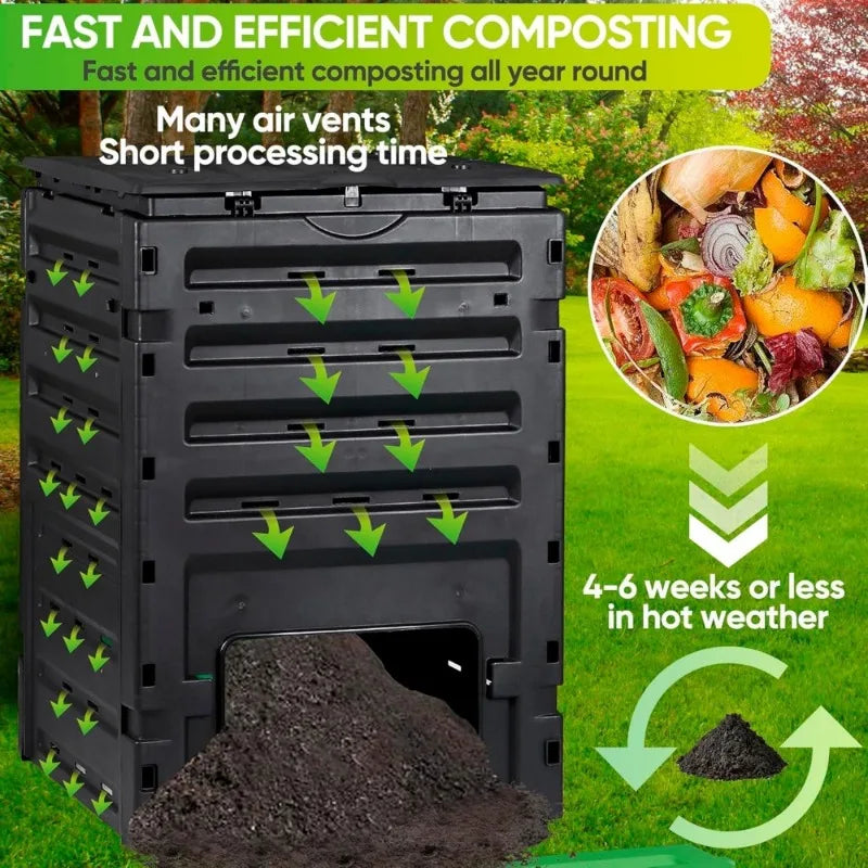 Garden Compost Bin 120 Gallon(450 L) Large