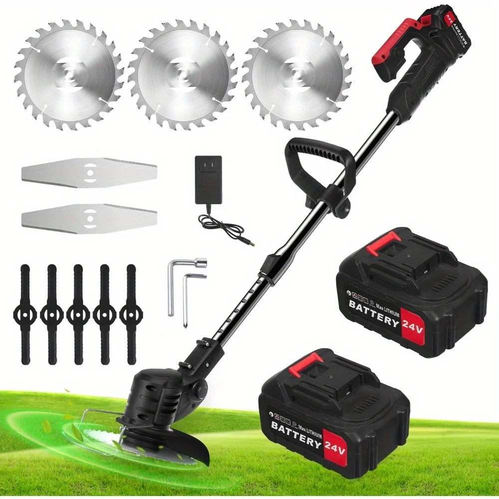 Electric Weed Wacker, 24V 1500MAh Battery Operated