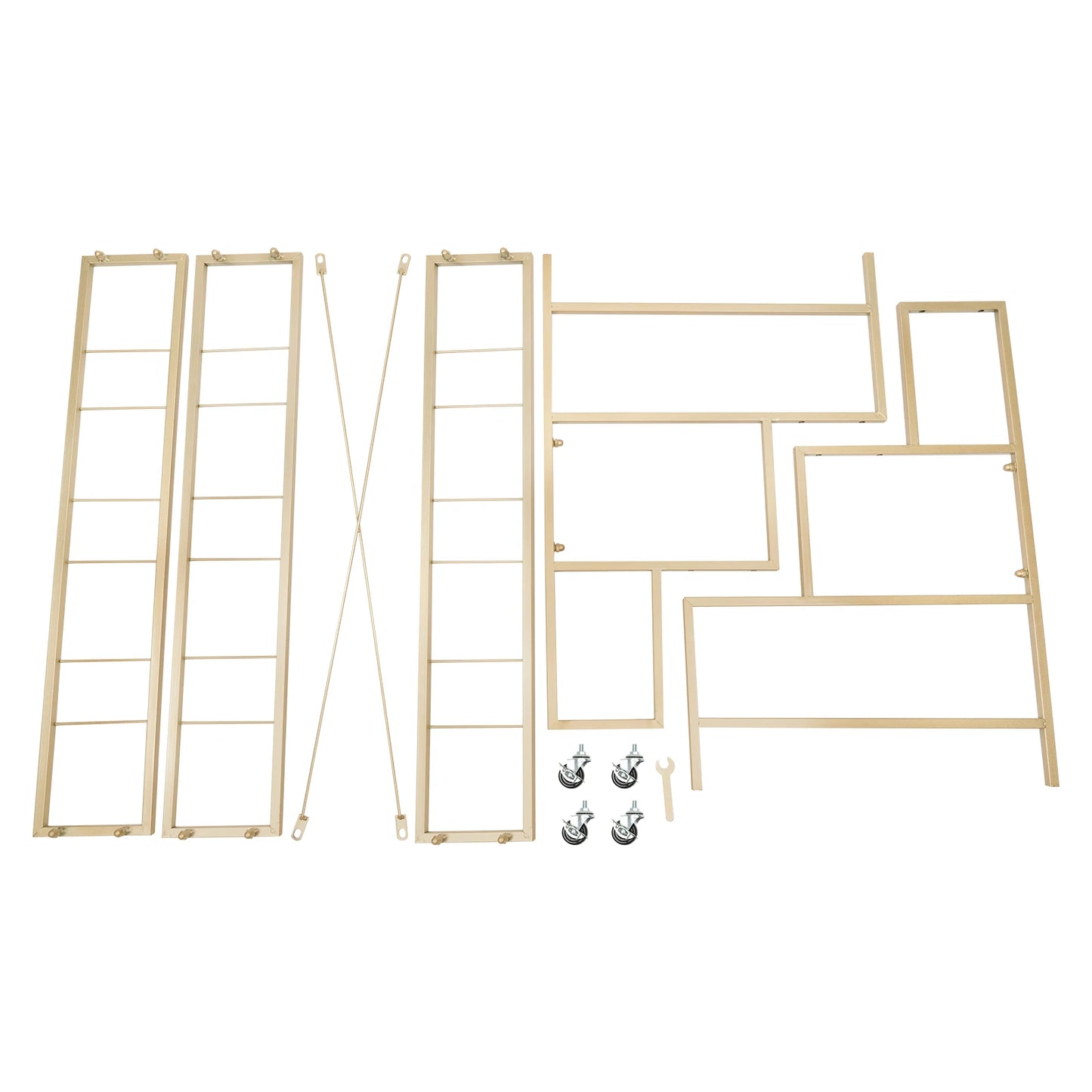 3 Layers White Flower Display Stand 12 Buckets