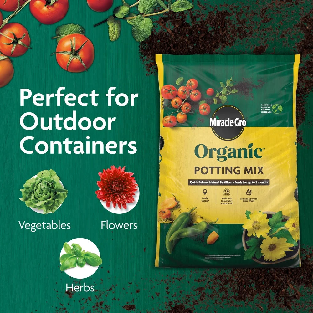 Organic Potting Mix Container Plants Gardening Soil 1 cu Ft