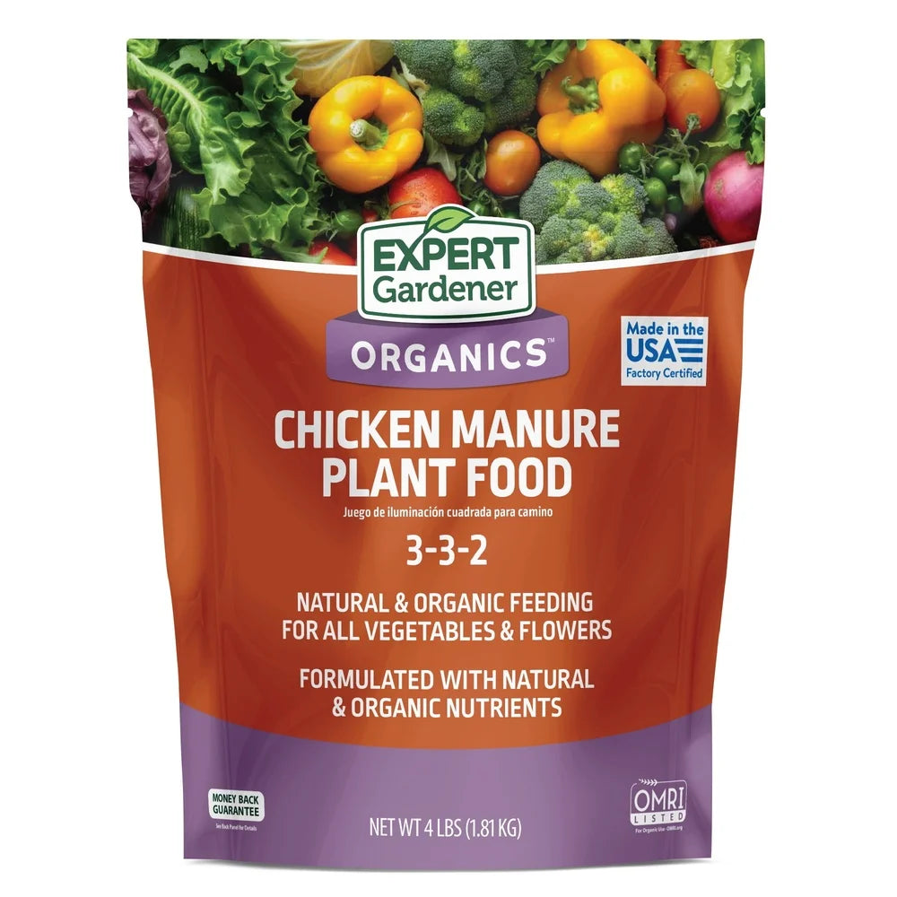 2 Pack Organic Chicken Manure Fertilizer 4 lb All Natural Plant Food