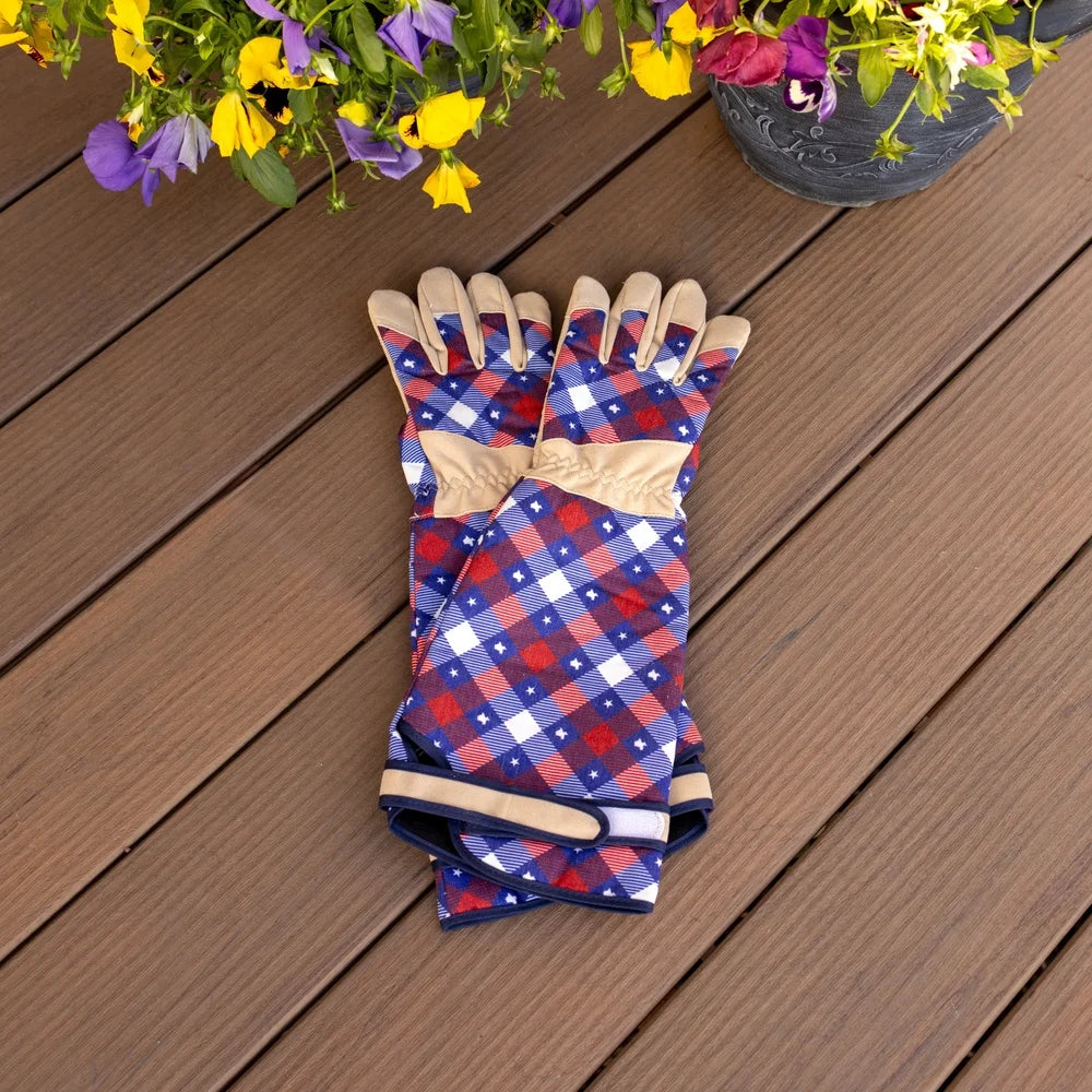 Durable Texas Themed Gardening Gloves Puncture Resistant