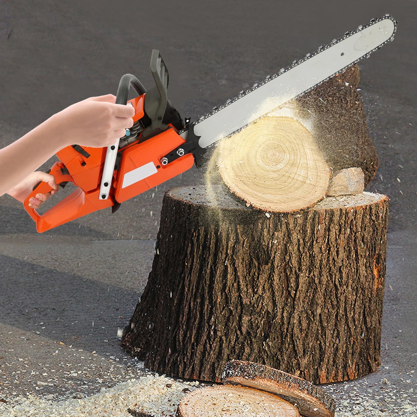 Gasoline Chainsaw 3.9KW Single Cylinder 71.8CC Air-cooled