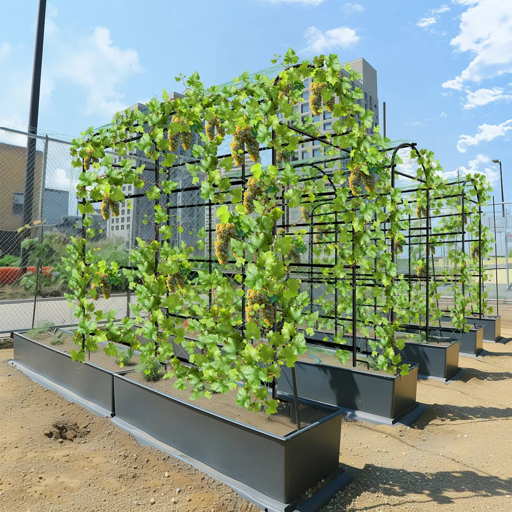 U-Shaped Metal Tall Garden Plant Trellis