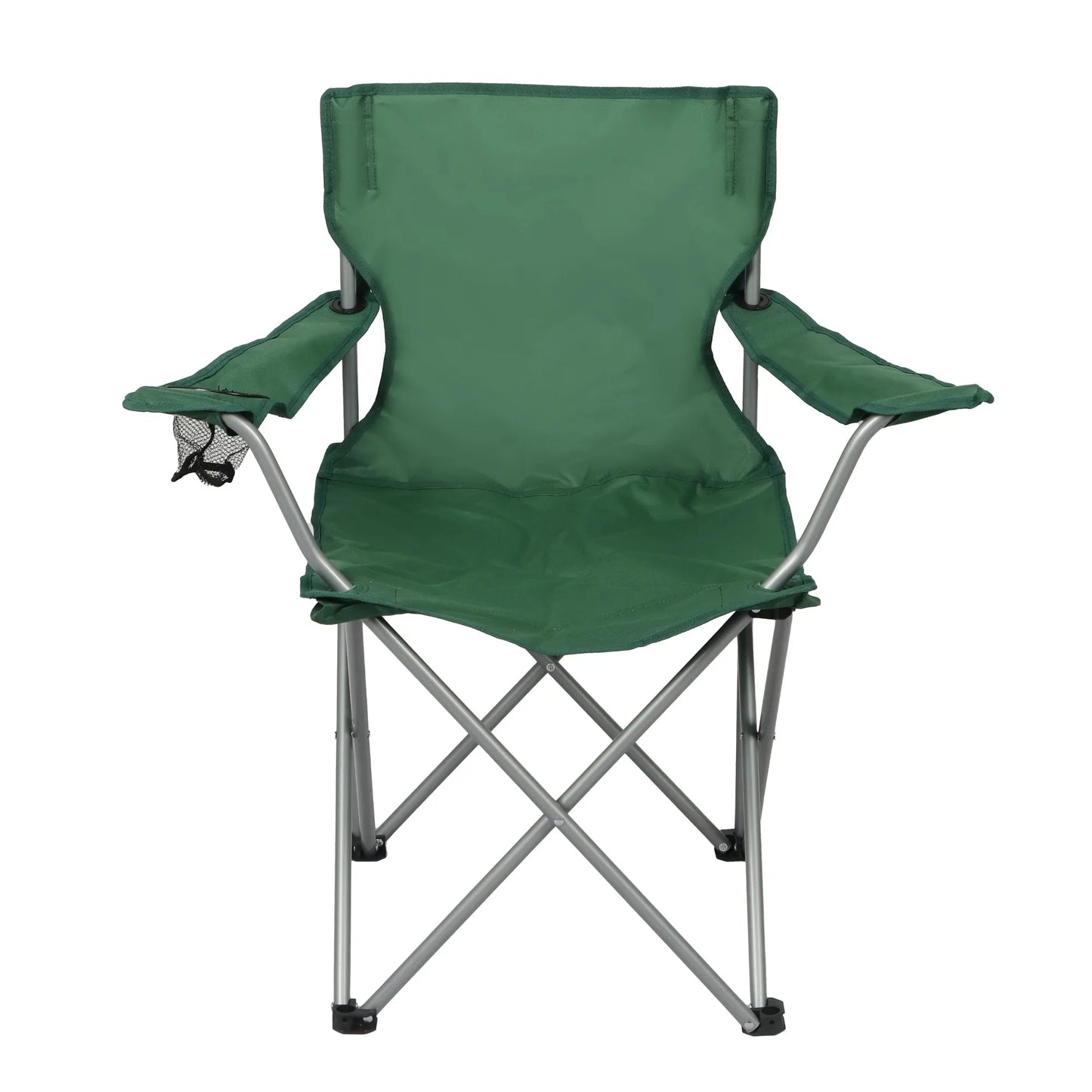 Basic Quad Folding Camp Chair with Cup Holder