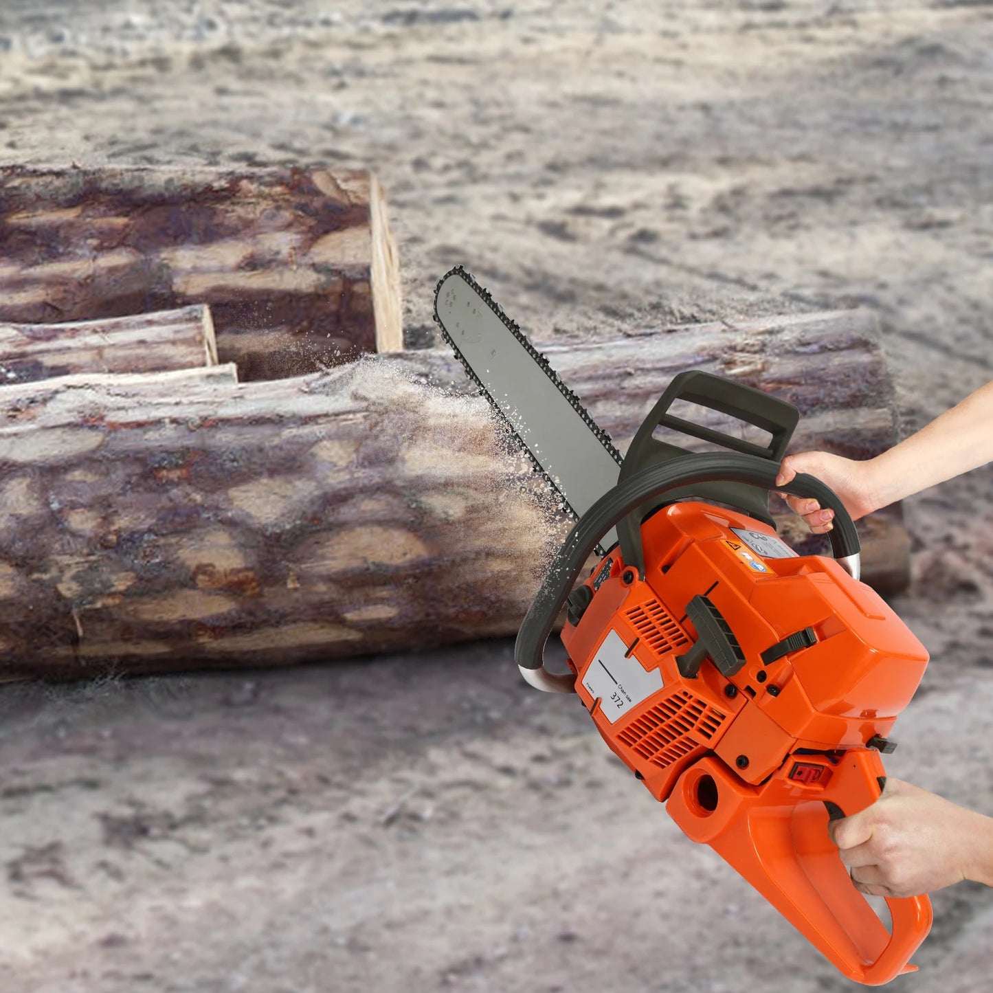 Gasoline Chainsaw 3.9KW Single Cylinder 71.8CC Air-cooled